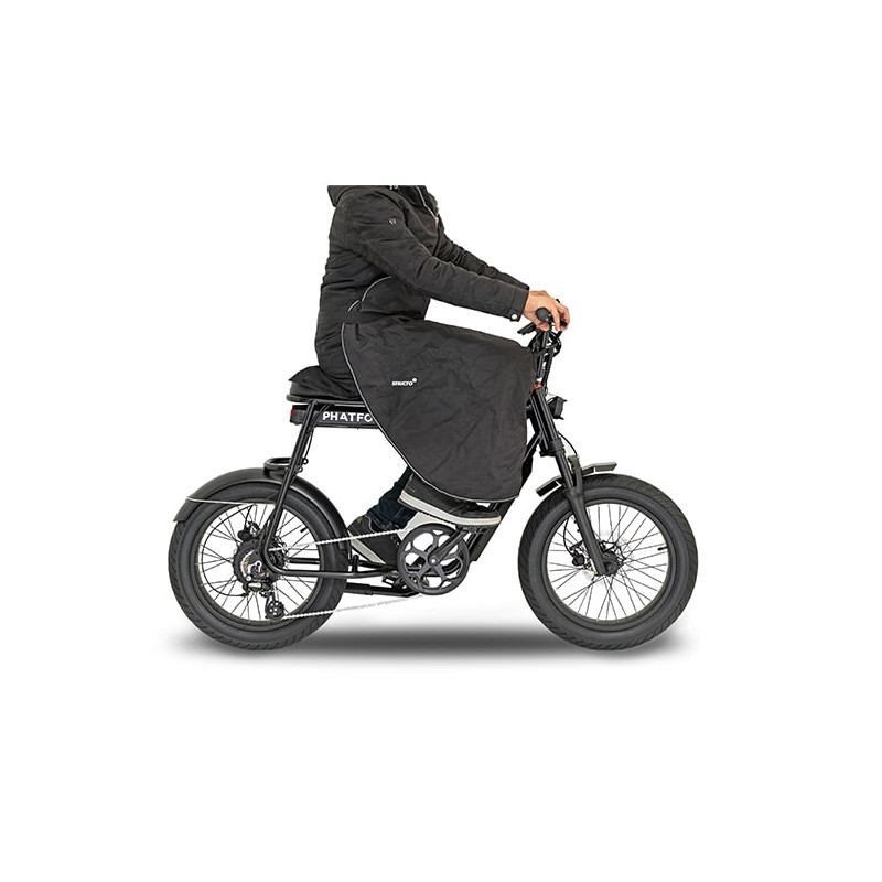 leg shield Stricto incl. storage bag black bike, scootmobiel, fatbike op op