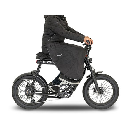 beenkleed Stricto incl. opbergtas bakfiets/ zwart fiets, scootmobiel, fatbike op op