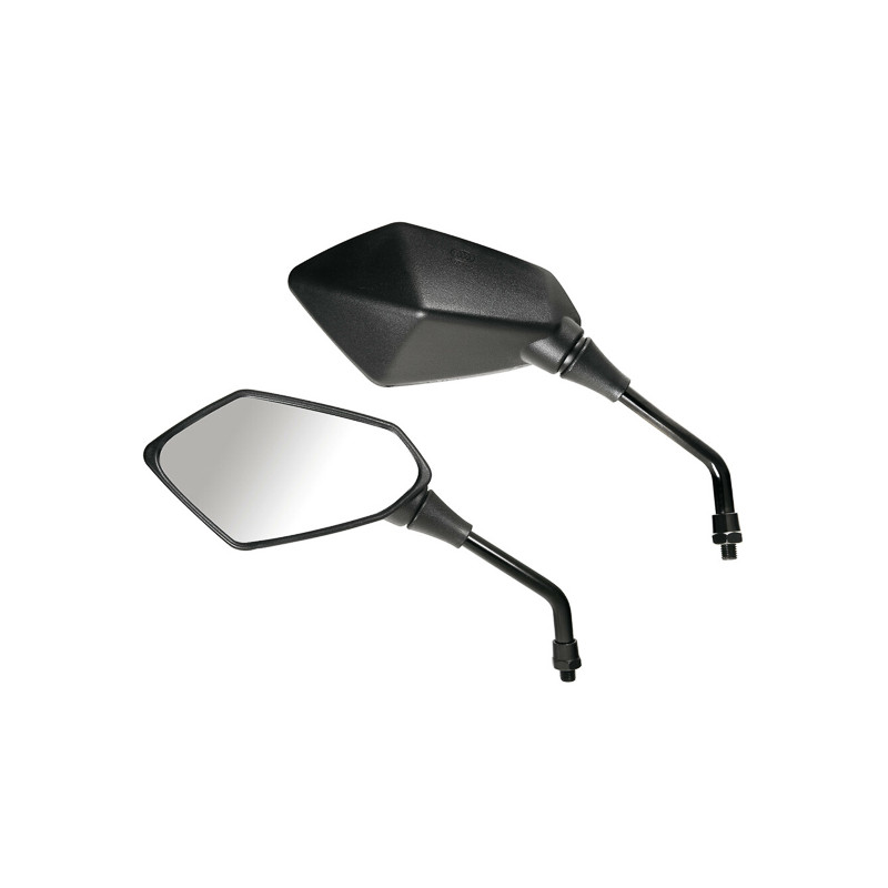 spiegelset lampa universeel kaba m10x1.25 zwart motorfiets 90346