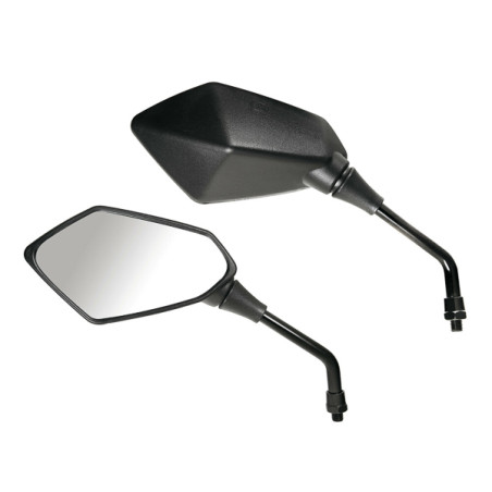 spiegelset lampa universeel kaba m10x1.25 zwart motorfiets 90346