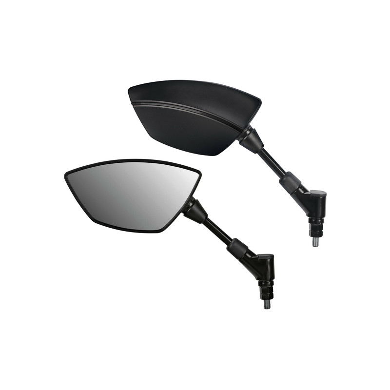 mirror set Lampa universal e-approval BAT m10x1.25 black motorcycle 91634