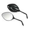 spiegelset lampa universeel e-keur ovaal tori m8x1.25 zwart scooter, motorfiets 90344