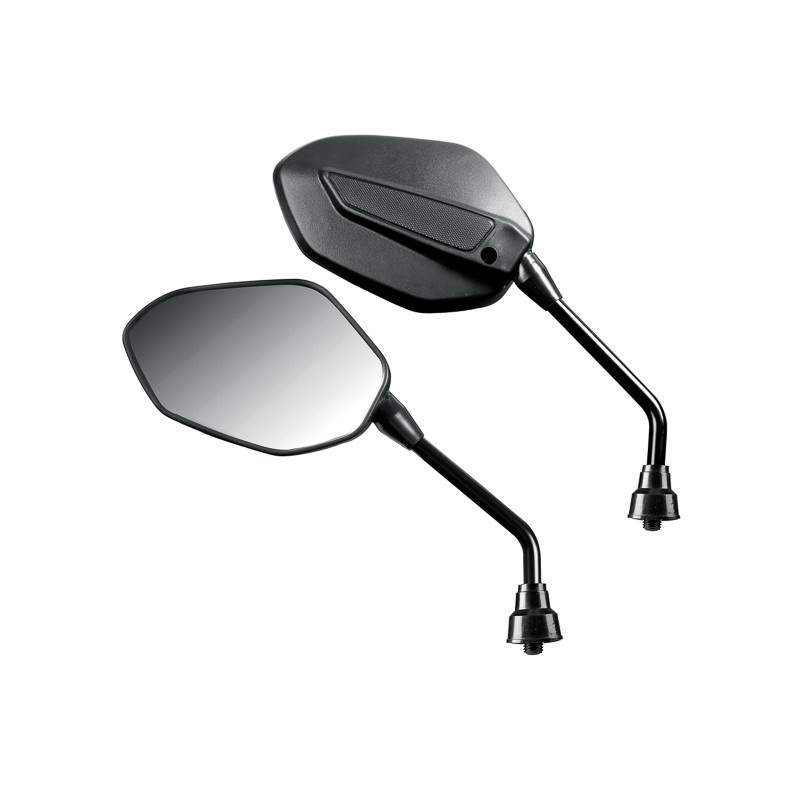 spiegelset lampa e-keur universeel Borg m10x1.25 zwart motorfiets 90486