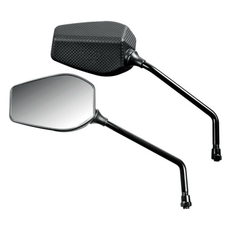 mirror set Lampa E-06 label universal m10x1.25 carbon motorcycle 90489