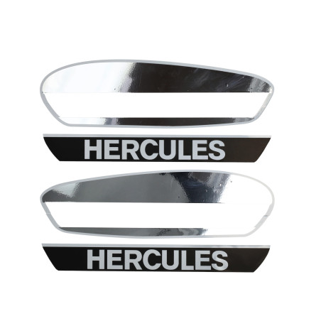 sticker set fuel tank chrome/white hercules