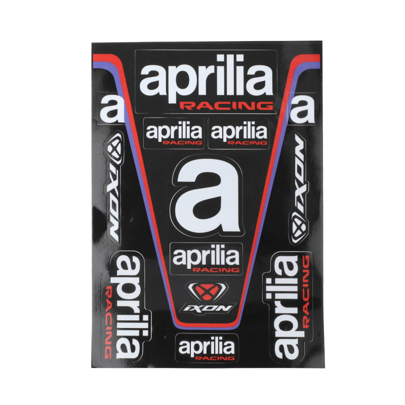 stickerset Aprilia origineel universeel Racing GP1 21x30cm 8l0171mnnmlc