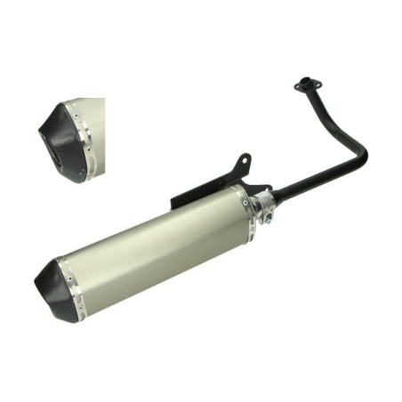 uitlaat jamarcol ovaal (made in EU) (model Akrapovic) alu/zwart agm VX50, BTC Riva, china lx/napoli, gts toscana, La Souris Sour