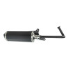 uitlaat jamarcol ovaal (model Akrapovic) zwart/zwart BTC Felice, BTC Riva, china lx/napoli, gts toscana, sco gy6, vx50
