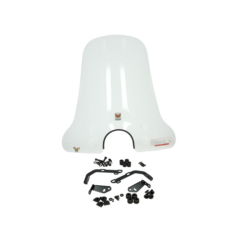windshield Isotta with mounting set high bright clear agm VX50, BTC Riva, china lx/napoli, gts toscana