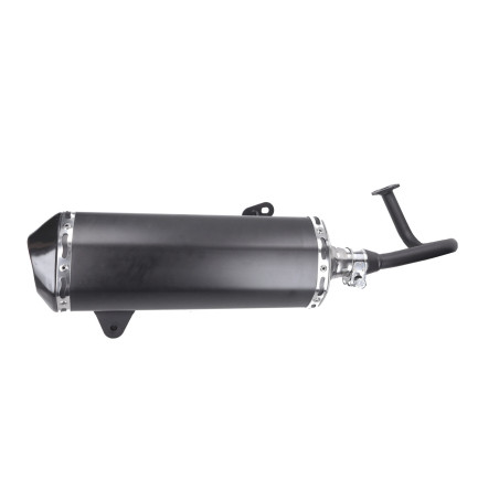 uitlaat jamarcol euro-4/5 (made in EU) model Akropovic dubbele schokbreker zwart agm VX50, BTC Felice, china lx/napoli, gts tosc