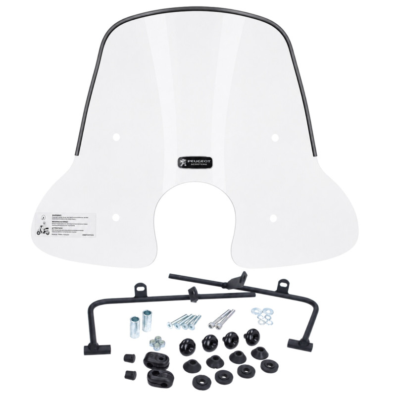 windscherm Peugeot origineel met bevestigingsset laag 32.5cm helder django pg530-dja-0gm