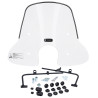 windshield Peugeot original with mounting set low 32.5cm clear django pg530-dja-0gm
