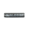 plate Malossi exhaust aluminium 35x150mm 3314136b
