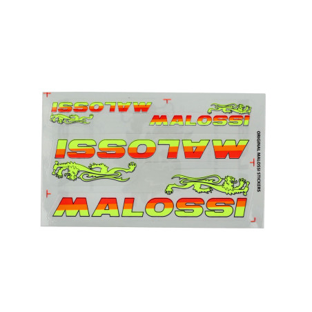 sticker set Malossi fluor 4-parts 3318712