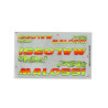 sticker set Malossi fluor 4-parts 3318712