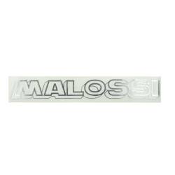 sticker Malossi word [malossi] 22cm chrome 3311439x