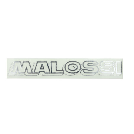 sticker malossi woord [malossi] 22cm chroom 3311439x