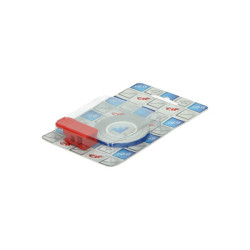 universal sticker CIF wheel border reflecting + mounting adapter 5mm blue