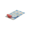 sticker universeel cif wielbies reflecterend + montage-adapter 5mm blauw