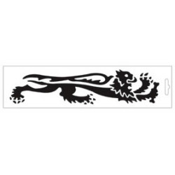 universal sticker Malossi lion right 14cm black 339765 op op