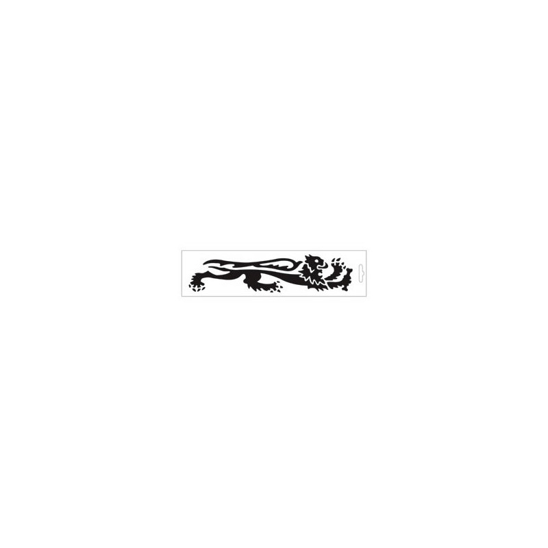universal sticker Malossi lion right 14cm black 339765 op op
