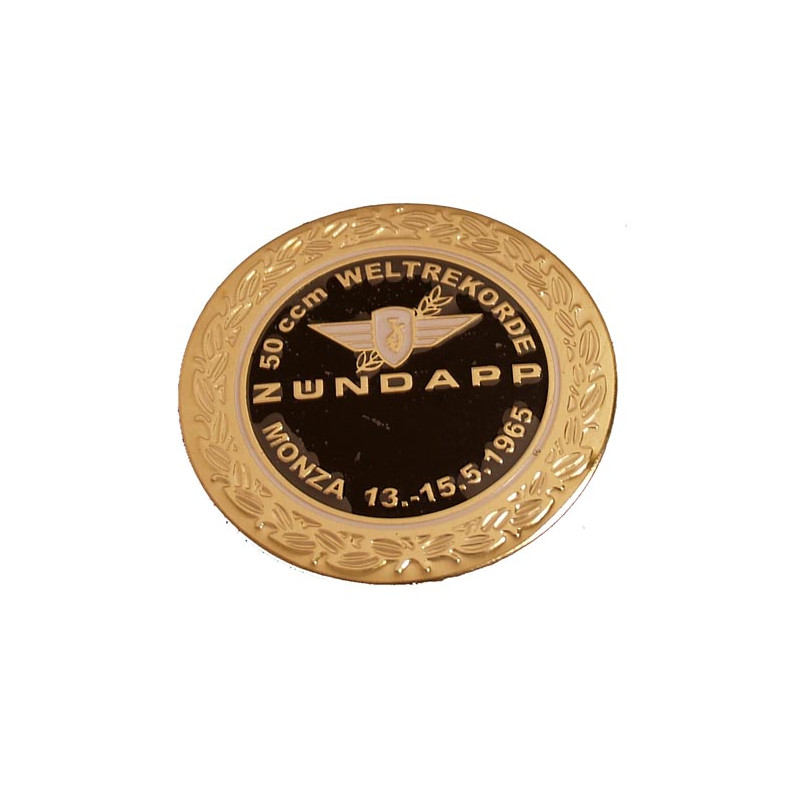 embleem benzinetank rond zwart/goud zundapp monza z517-12.127