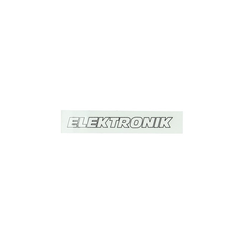 sticker (elektronik) wit/zwart kreidler