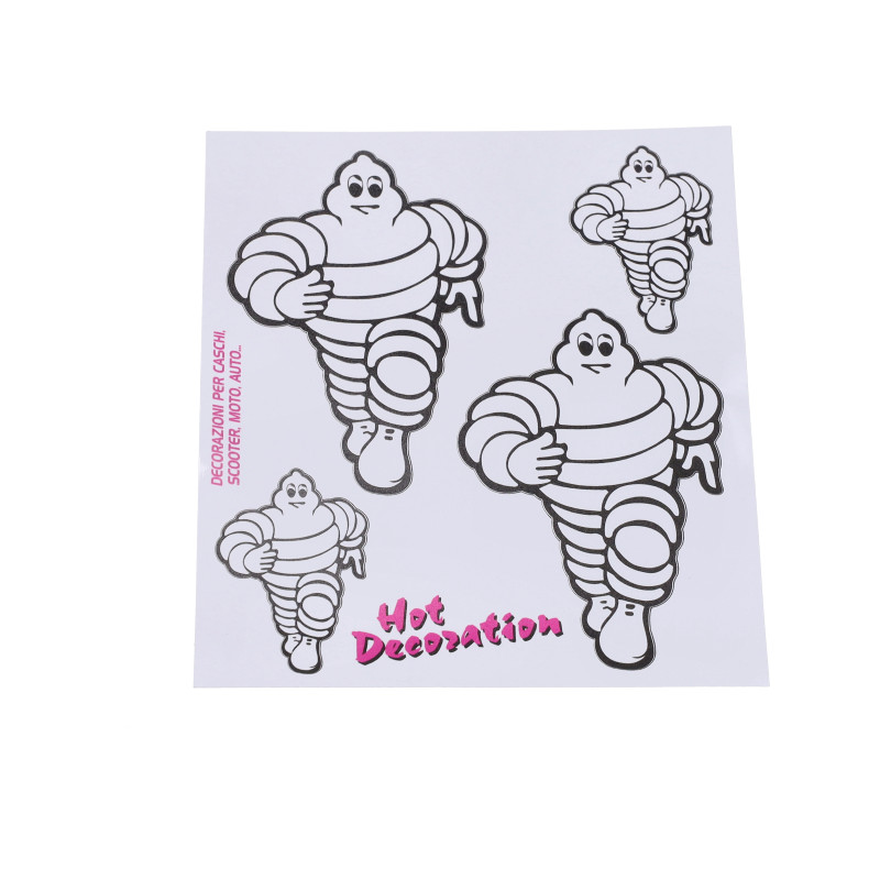 sticker set Michelin white