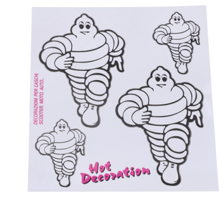 sticker set Michelin white