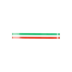 universal sticker flag italy stripe 3x23cm horizontal