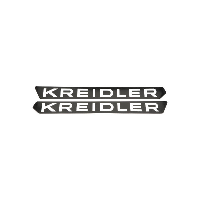 stickerset benzinetank 1973-1975 zwart/chroom kreidler