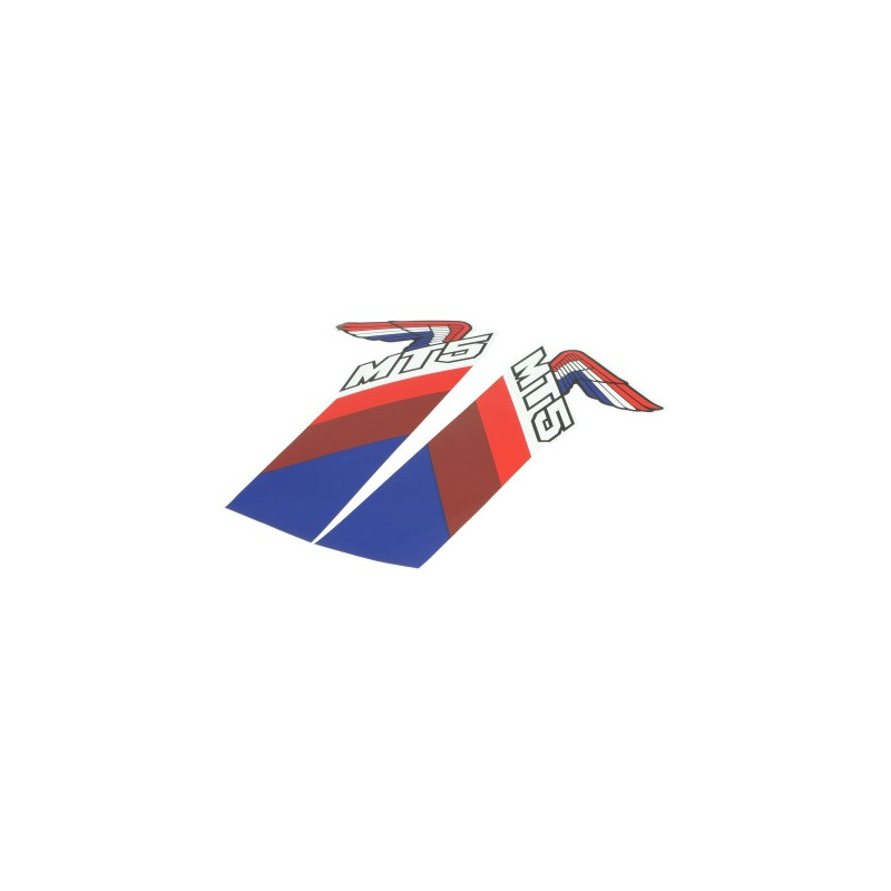 sticker set fuel tank honda blue/brown/red 2-parts mt