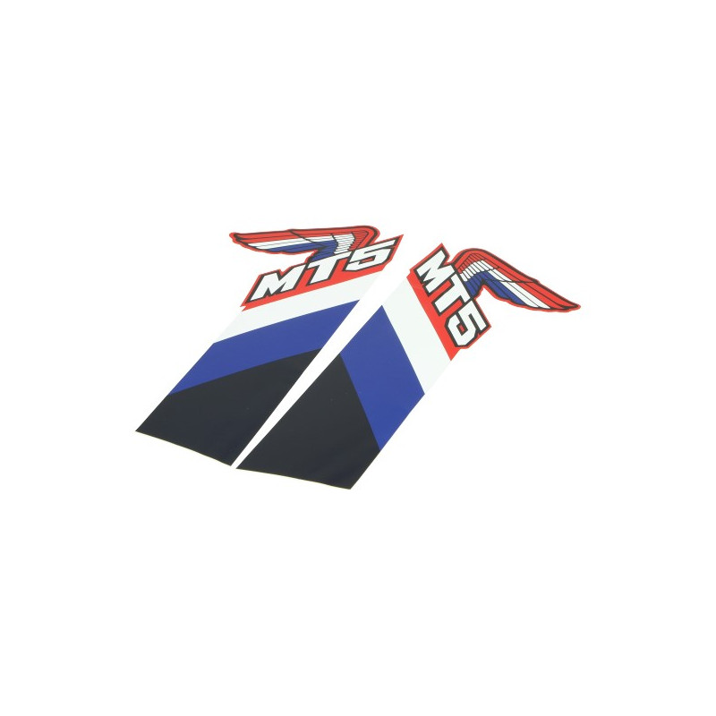 sticker set fuel tank honda blue/white/black 2-parts mt