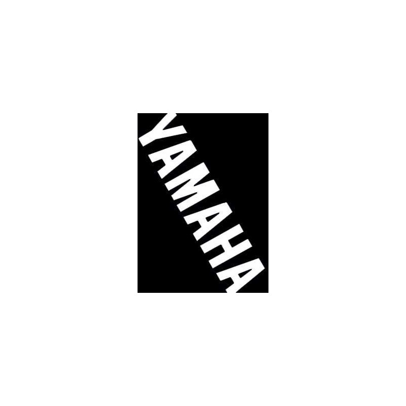 sticker woord [yamaha] onderspoiler wit 2-delig aerox