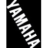sticker word [yamaha] cover under white 2-parts aerox
