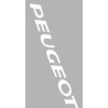 sticker word [peugeot] white 2-parts