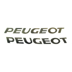 sticker word [peugeot] black 2-parts