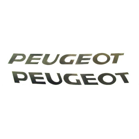 sticker word [peugeot] black 2-parts