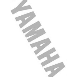 sticker word [yamaha] cover under chrome 2-parts aerox