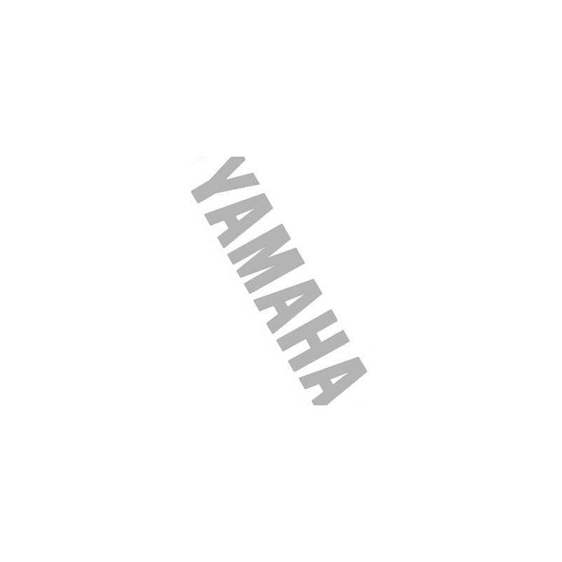 sticker woord [yamaha] onderspoiler chroom 2-delig aerox