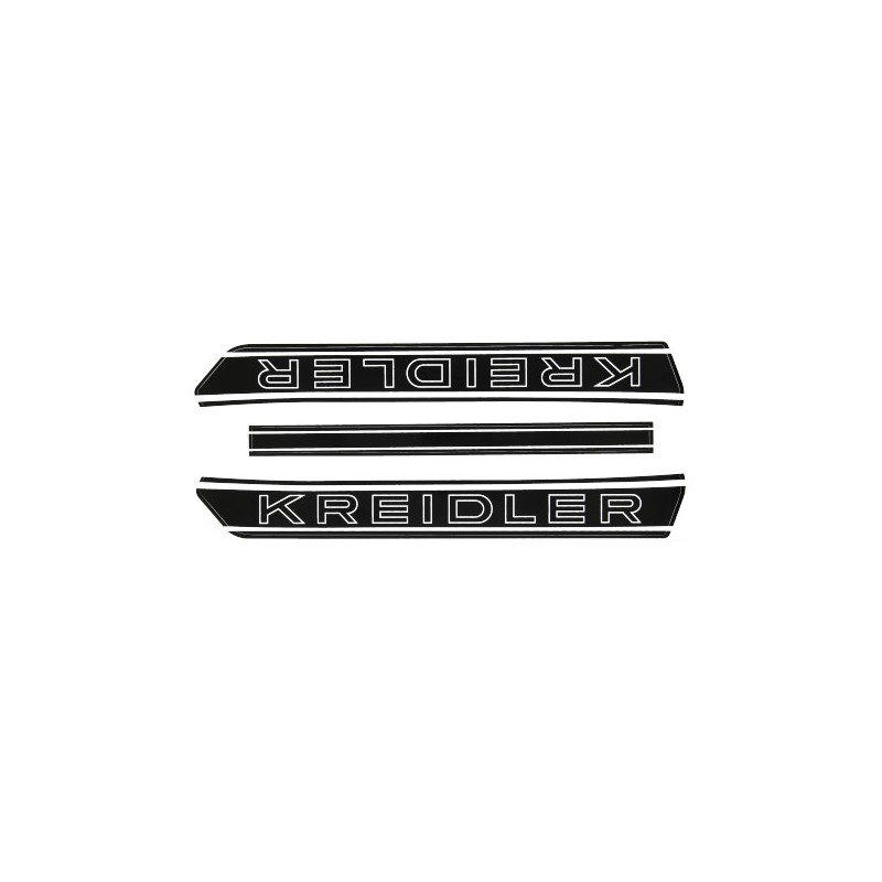 sticker set fuel tank black/white kreidler