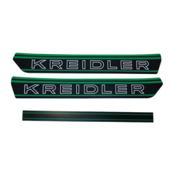 sticker set fuel tank black/green kreidler