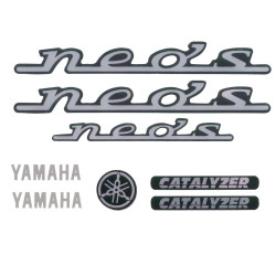 stickerset zwart 7-delig neo