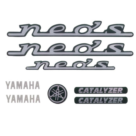 sticker set black 7-parts neo