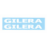 sticker word [gilera] white 2-parts citta, gilera, runner 50/125/180/200