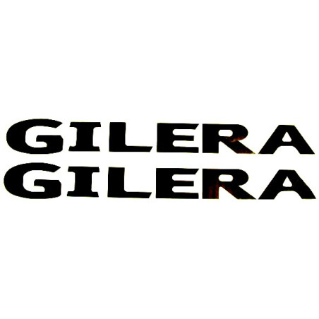 sticker word [gilera] black 2-parts citta, gilera, runner 50/125/180/200