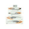 stickerset tomos oranje/zwart luxe e-start 080092
