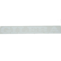 sticker word [gilera] 23cm white citta, gilera, runner 50/125/180/200, stalker 081941