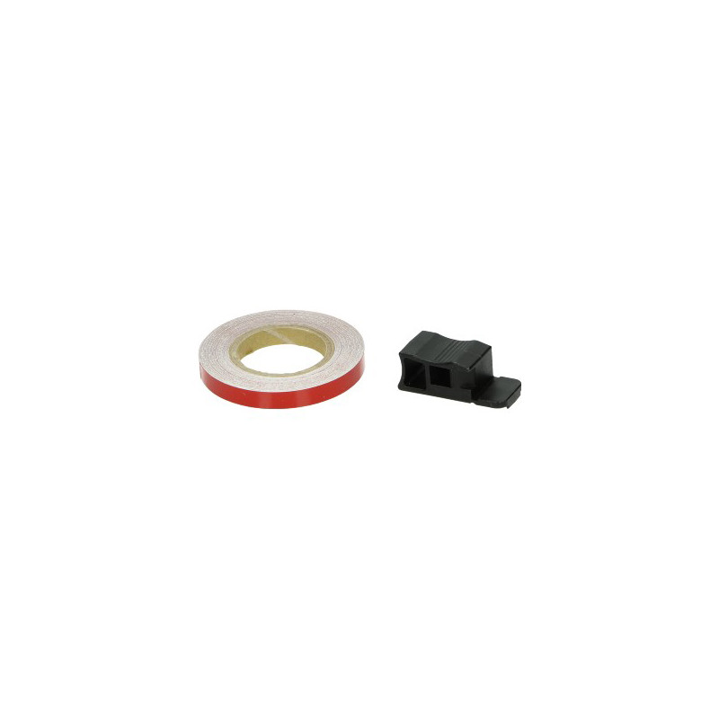 universal sticker wheel border reflecting + mounting adapter red