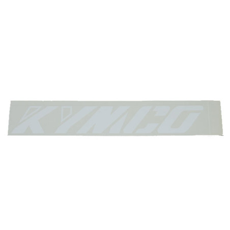 sticker woord [kymco] schuin wit kymco, sco kymco 2t, sco kymco 4t op op